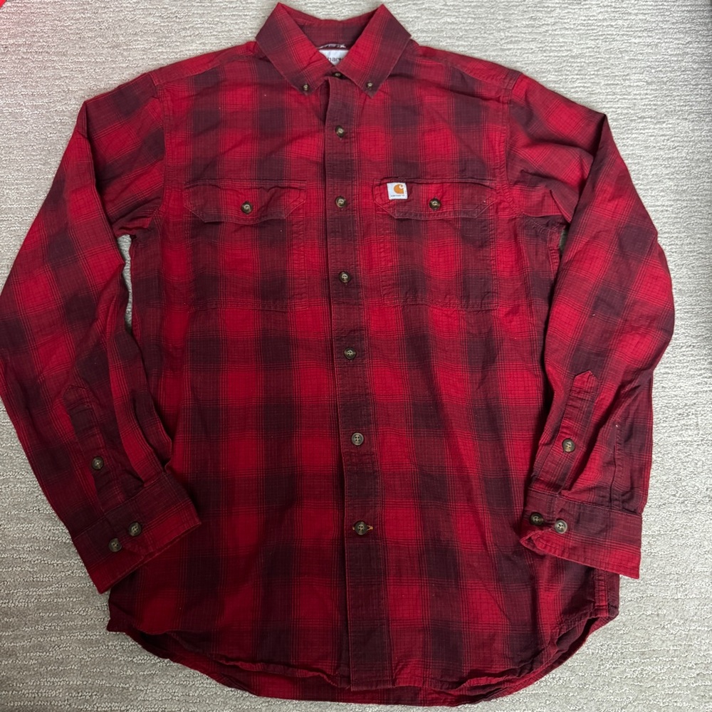 Carhartt Relaxed Fit Plaid Button Down